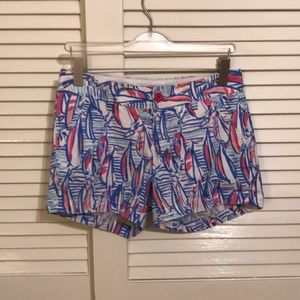 EUC Lilly Pulitzer Red Right Return Shorts
